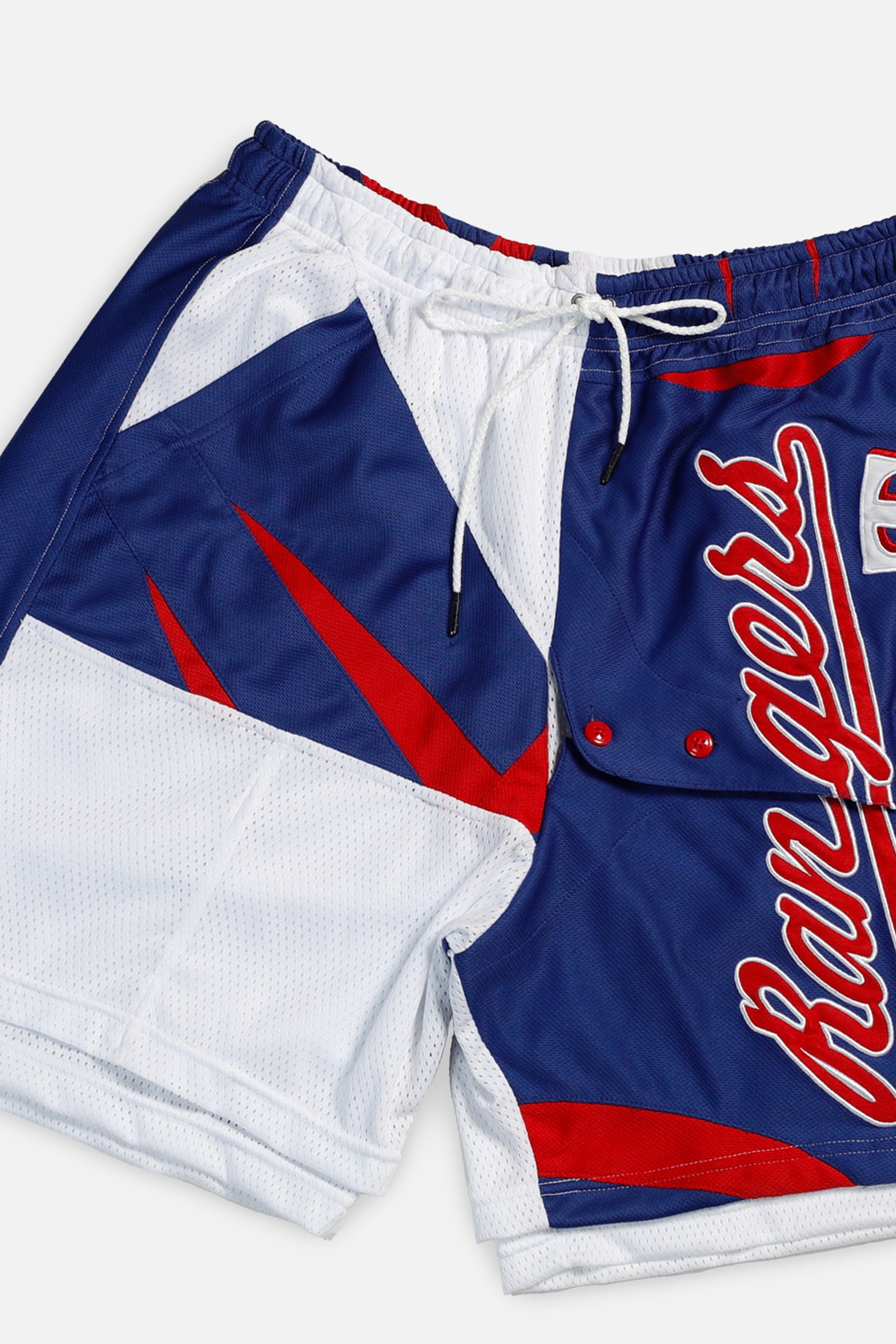 Unisex Rework Texas Rangers Jersey Shorts - Women's L - Men's M-SHORTS-MLB-Frankie Collective