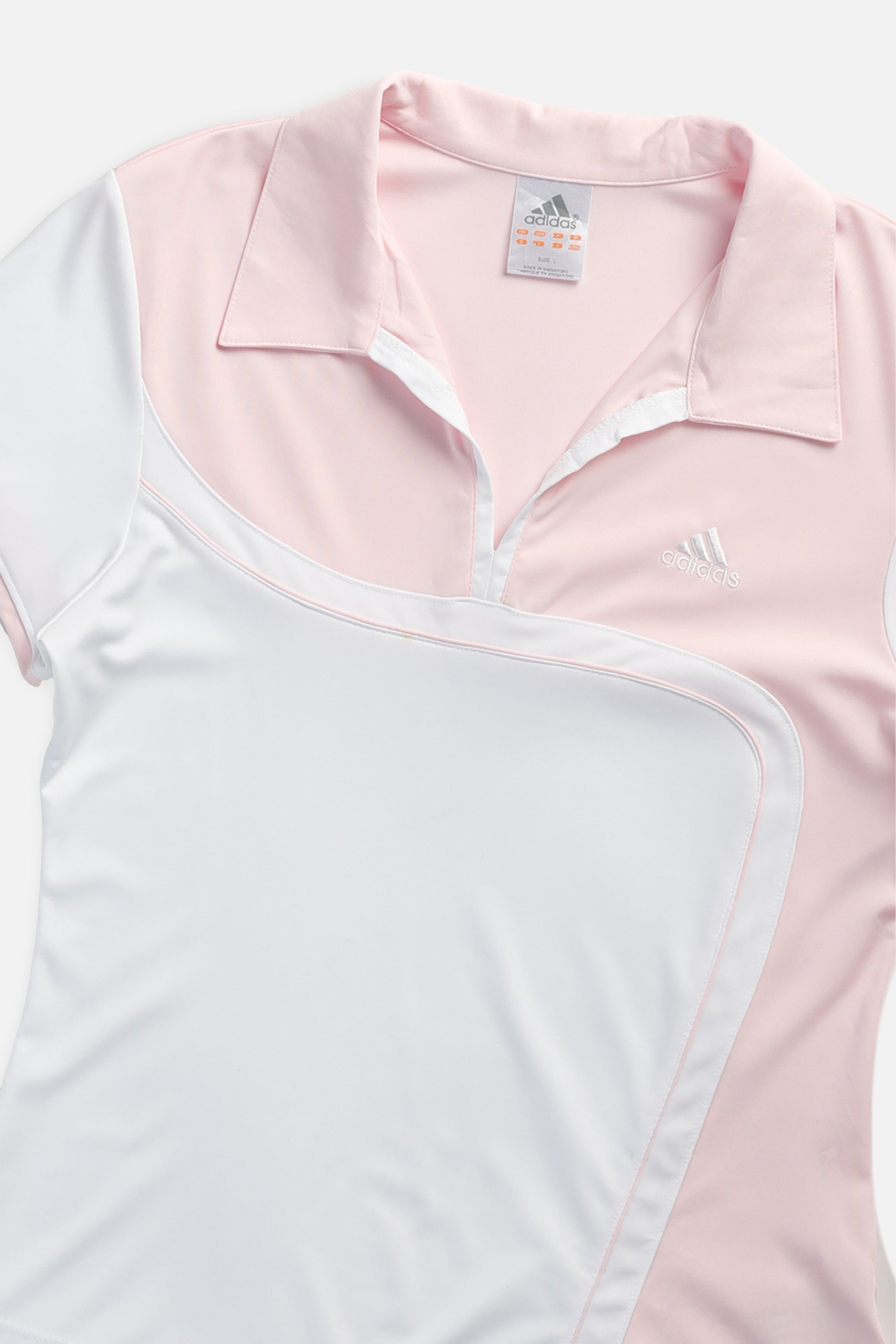 Vintage Adidas Collared Tee - Women's L-TSHIRTS-Adidas-Women's L-Frankie Collective Rare Vintage Streetwear Reworks