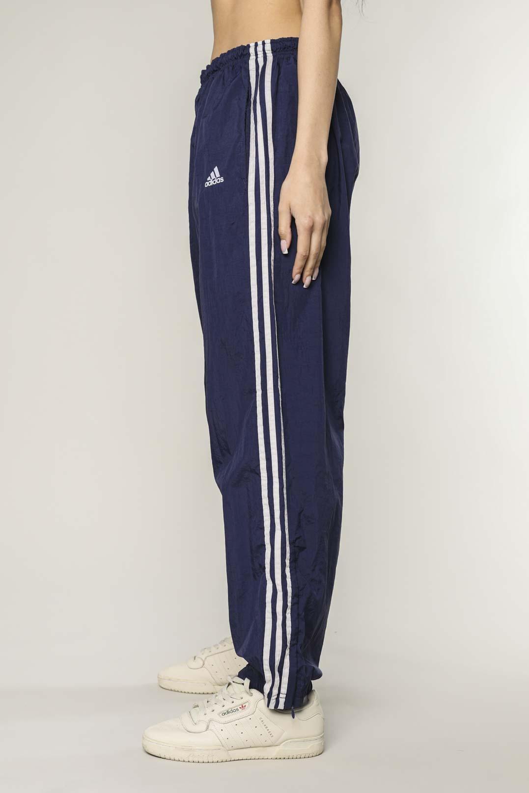 Vintage Adidas Windbreaker Pants - XS, S, M, L, XL, XXL-BOTTOMS-Adidas-XS Petite-Frankie Collective Rare Vintage Streetwear Reworks