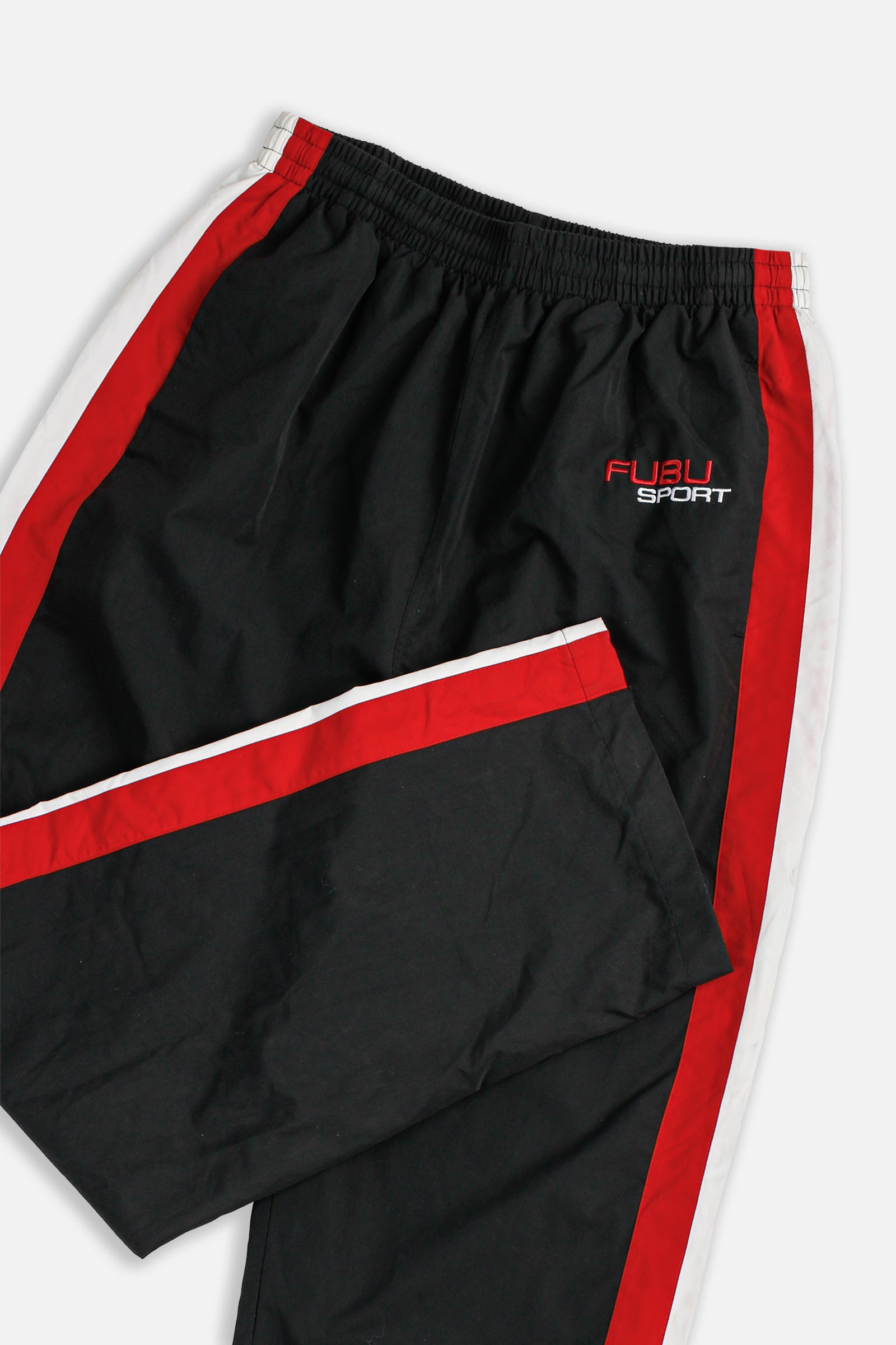 Vintage Fubu Windbreaker Pants - L-BOTTOMS-Fubu-L-Frankie Collective Rare Vintage Streetwear Reworks