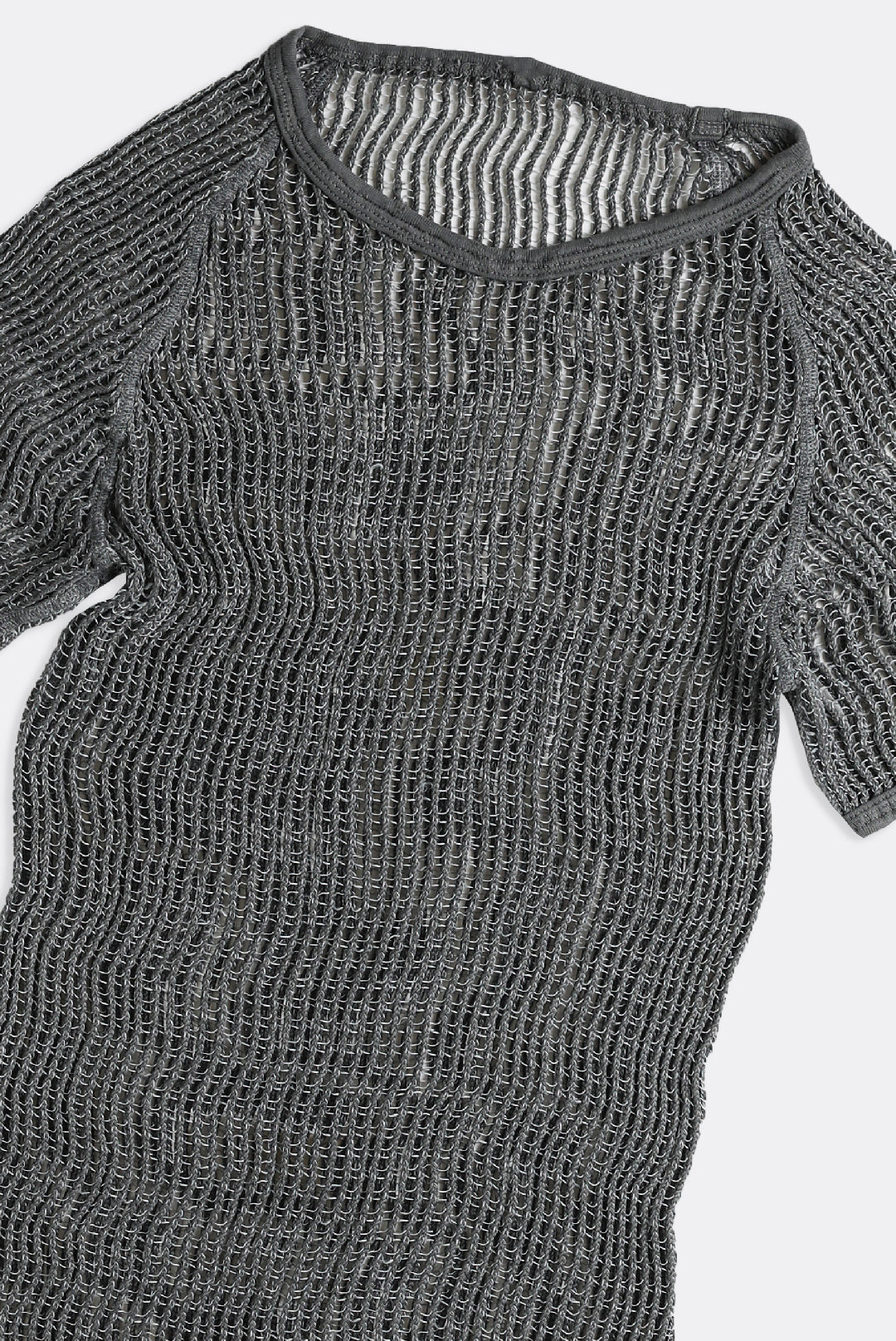 Vintage Knitted Shirt - Brown, White, Tan, Olive, Dark Green, Charcoal-TSHIRTS-vendor-unknown-Brown-Frankie Collective Rare Vintage Streetwear Reworks