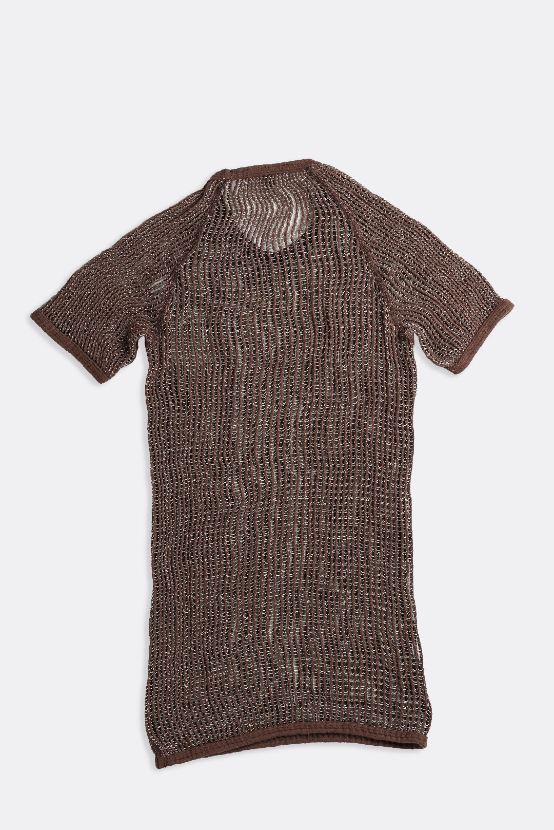 Vintage Knitted Shirt - Brown, White, Tan, Olive, Dark Green, Charcoal-TSHIRTS-vendor-unknown-Brown-Frankie Collective Rare Vintage Streetwear Reworks