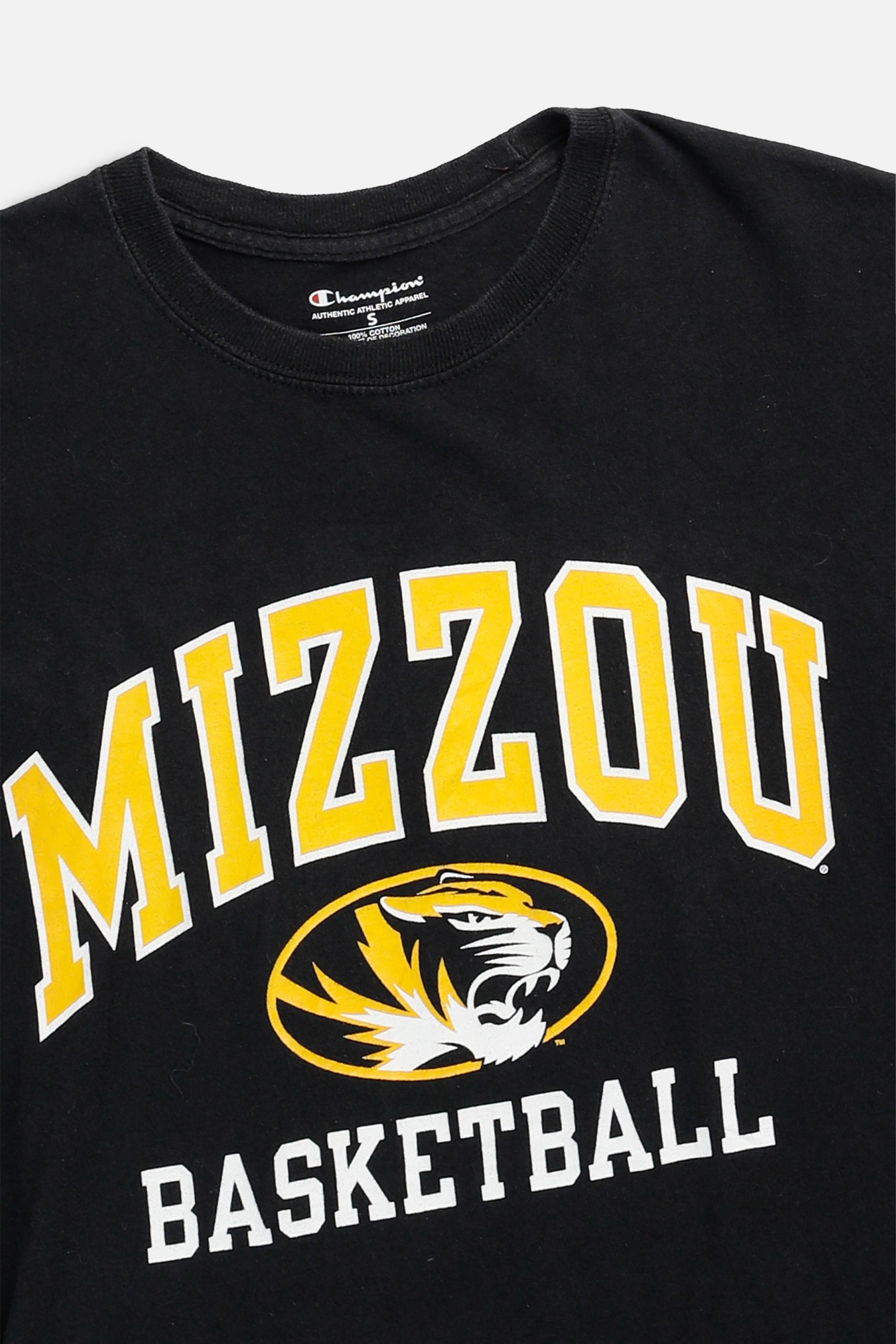 Vintage Missouri Tigers NCAA Basketball Tee - Women's S-TSHIRTS-NCAA-Women's S-Frankie Collective Rare Vintage Streetwear Reworks