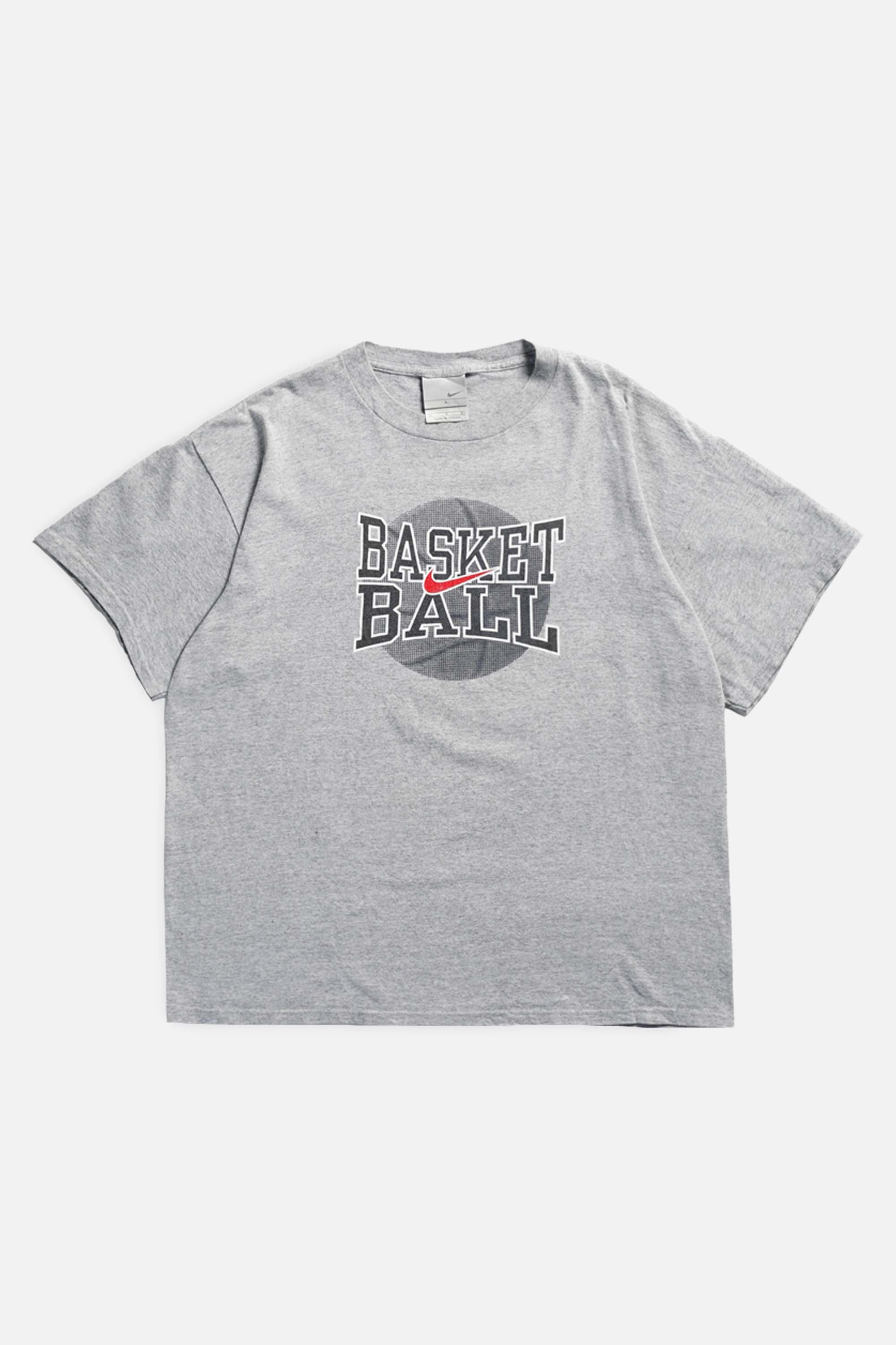 Vintage Nike Basketball Tee - L-TSHIRTS-Nike-L-Frankie Collective Rare Vintage Streetwear Reworks