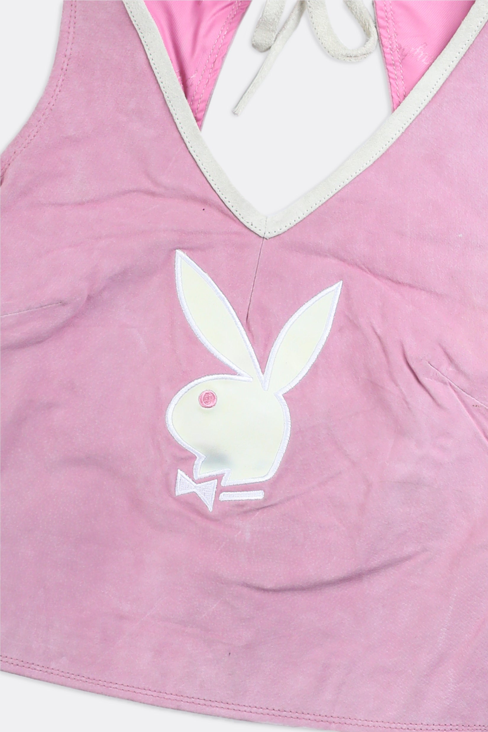 Playboy Crop Top Jersey Pink