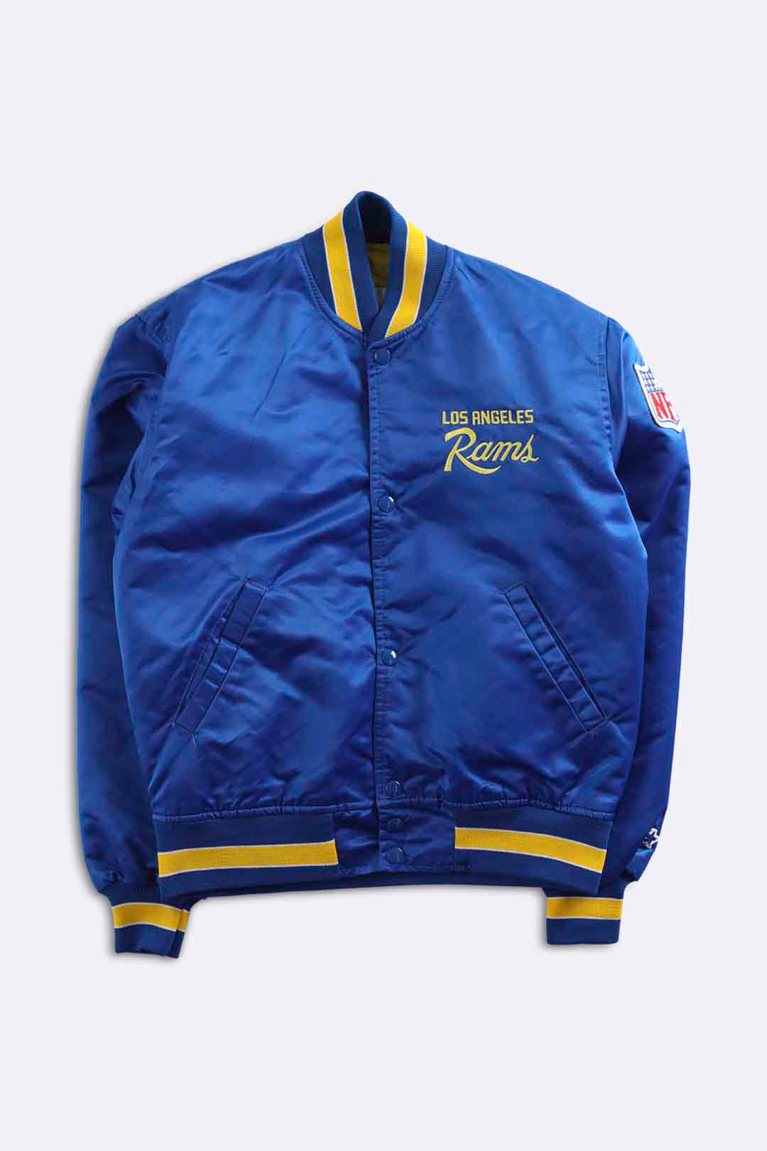 Los Angeles Rams Unisex Royal Metallic Bomber Jacket, XL / Royal