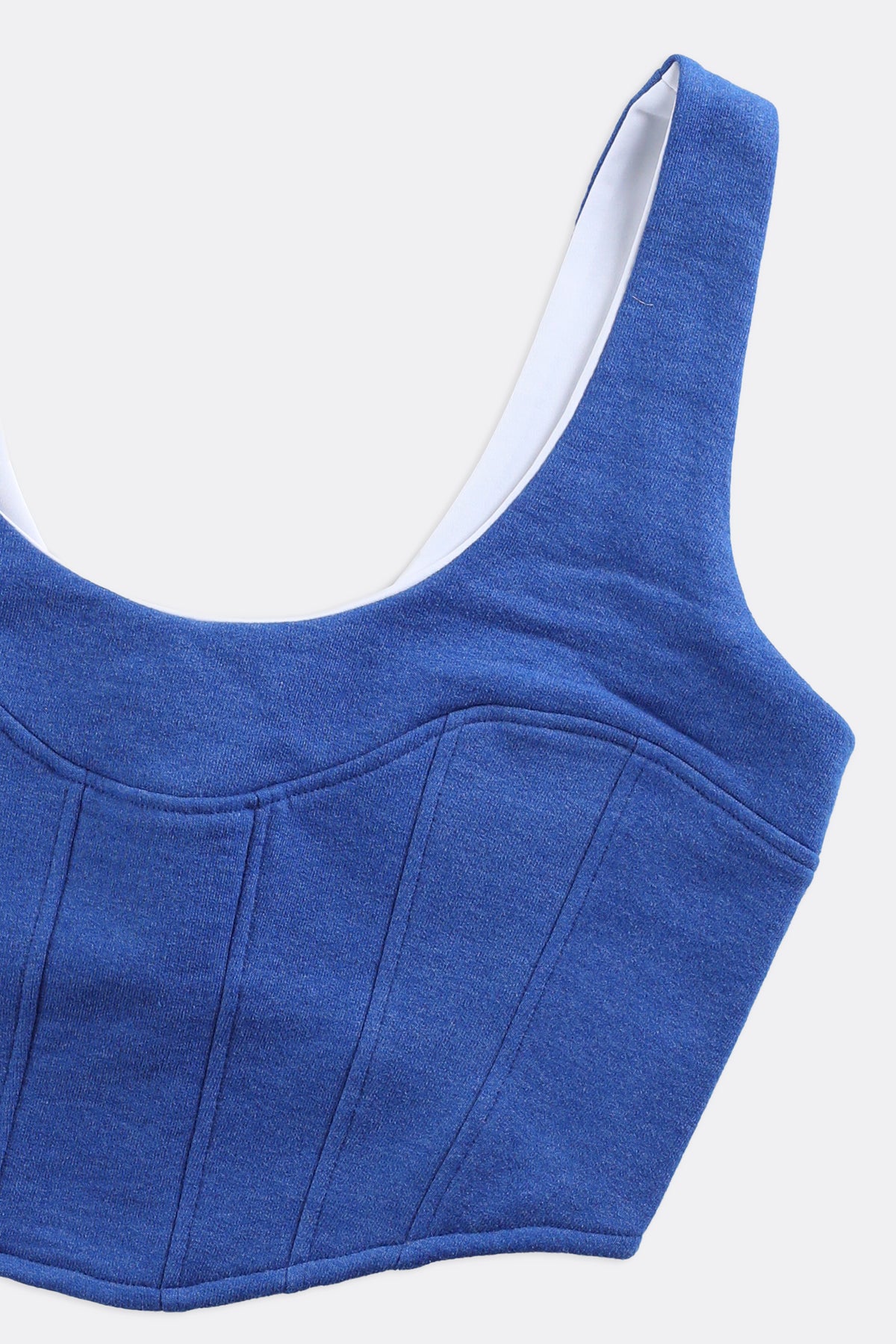 Rework Champion Sweatshirt Bustier - L-TOPS-Champion-Frankie Collective Rare Vintage Streetwear Reworks
