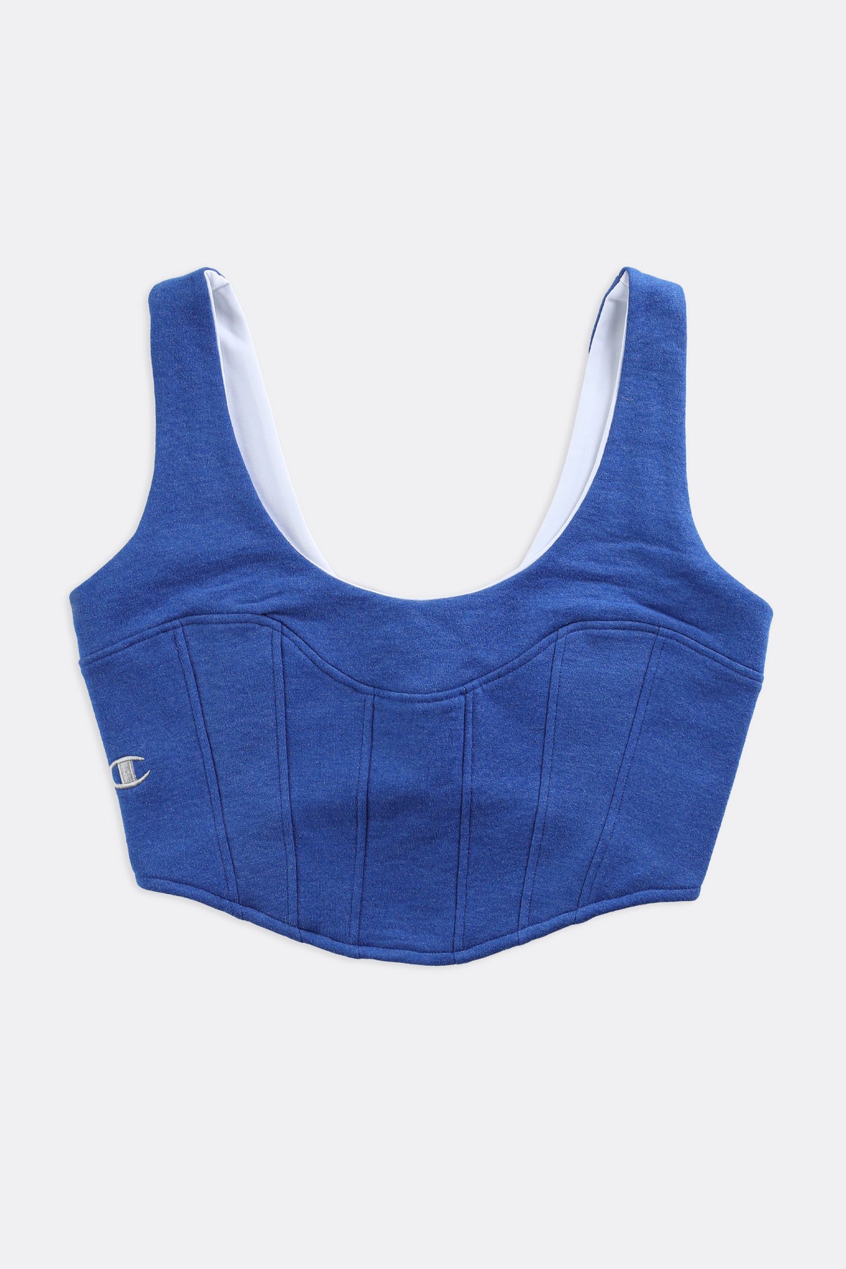 Rework Champion Sweatshirt Bustier - L-TOPS-Champion-Frankie Collective Rare Vintage Streetwear Reworks