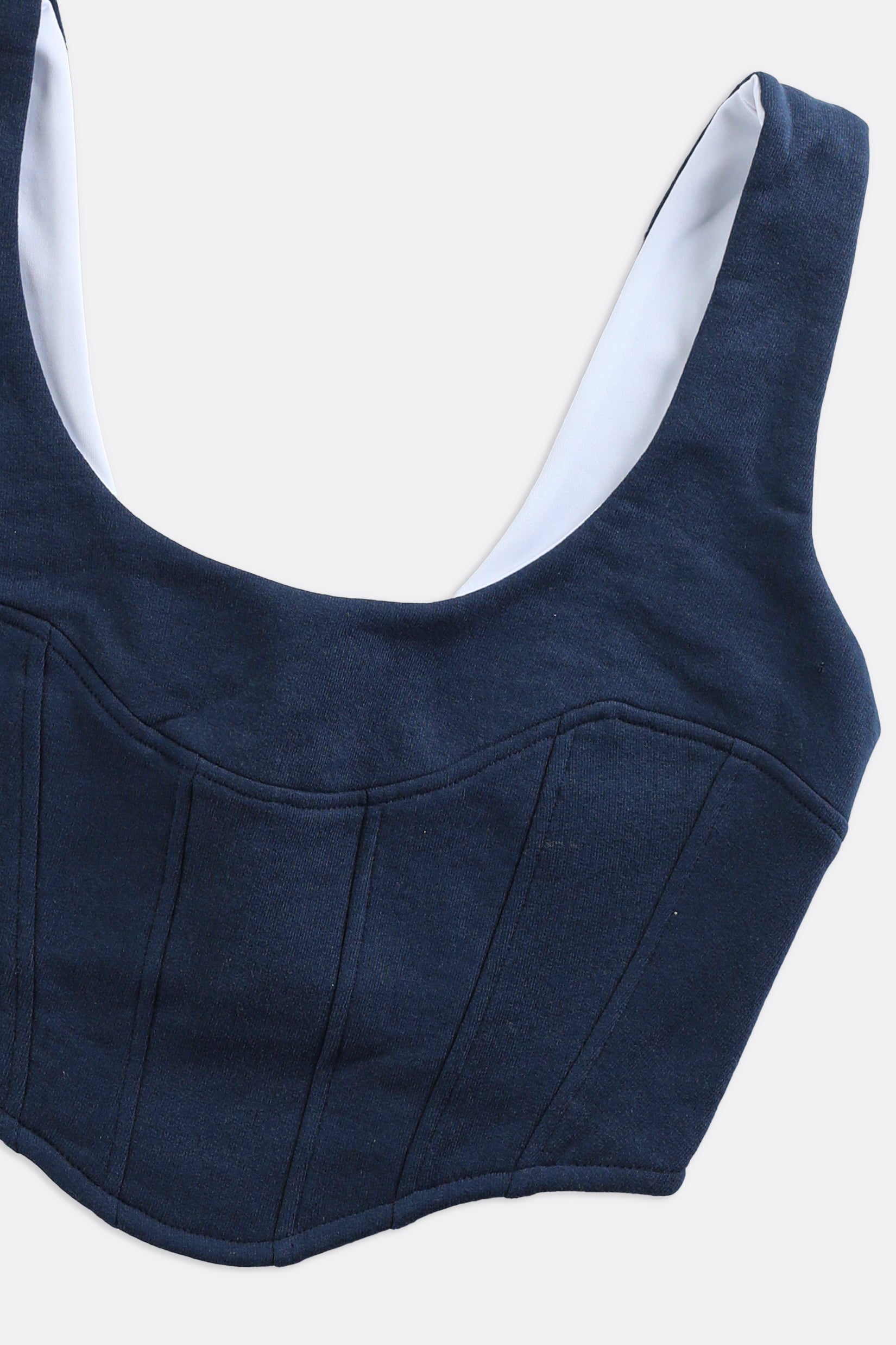 Rework Champion Sweatshirt Bustier - XS, S, M, L, XL-TOPS-Champion-XS-Frankie Collective Rare Vintage Streetwear Reworks