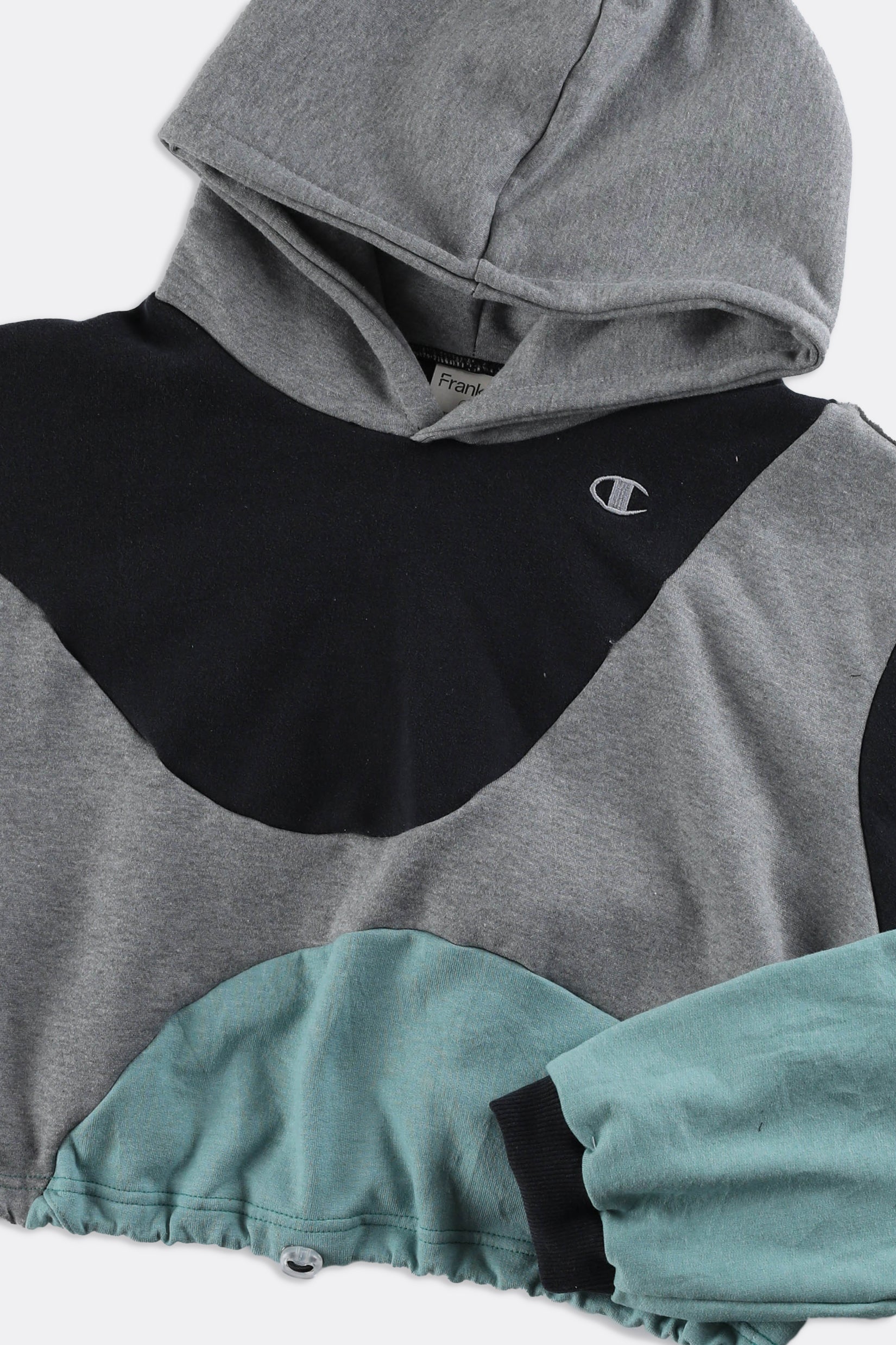 Rework Champion Wave Crop Sweatshirt - L-SWEATERS-Champion-Frankie Collective