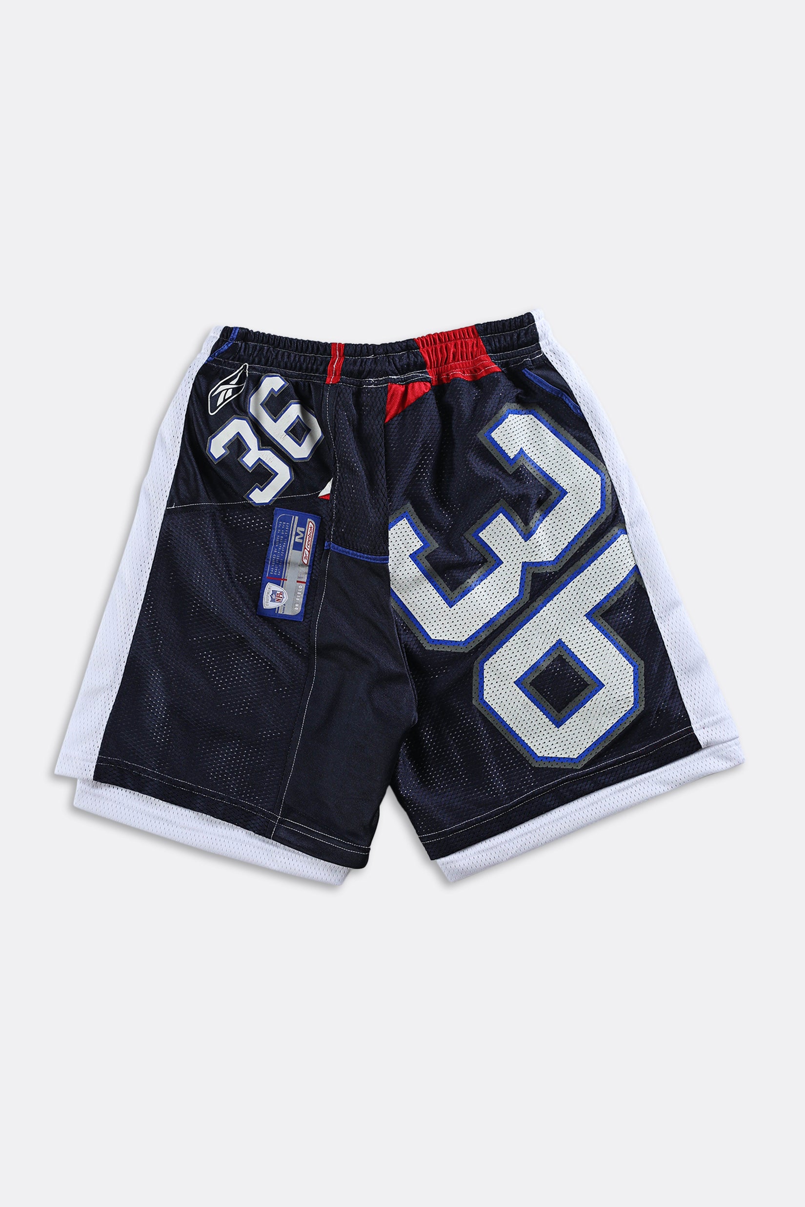 Rework Unisex Reebok Jersey Shorts - Women-S, Men-XS-BOTTOMS-Reebok-Frankie Collective Rare Vintage Streetwear Reworks