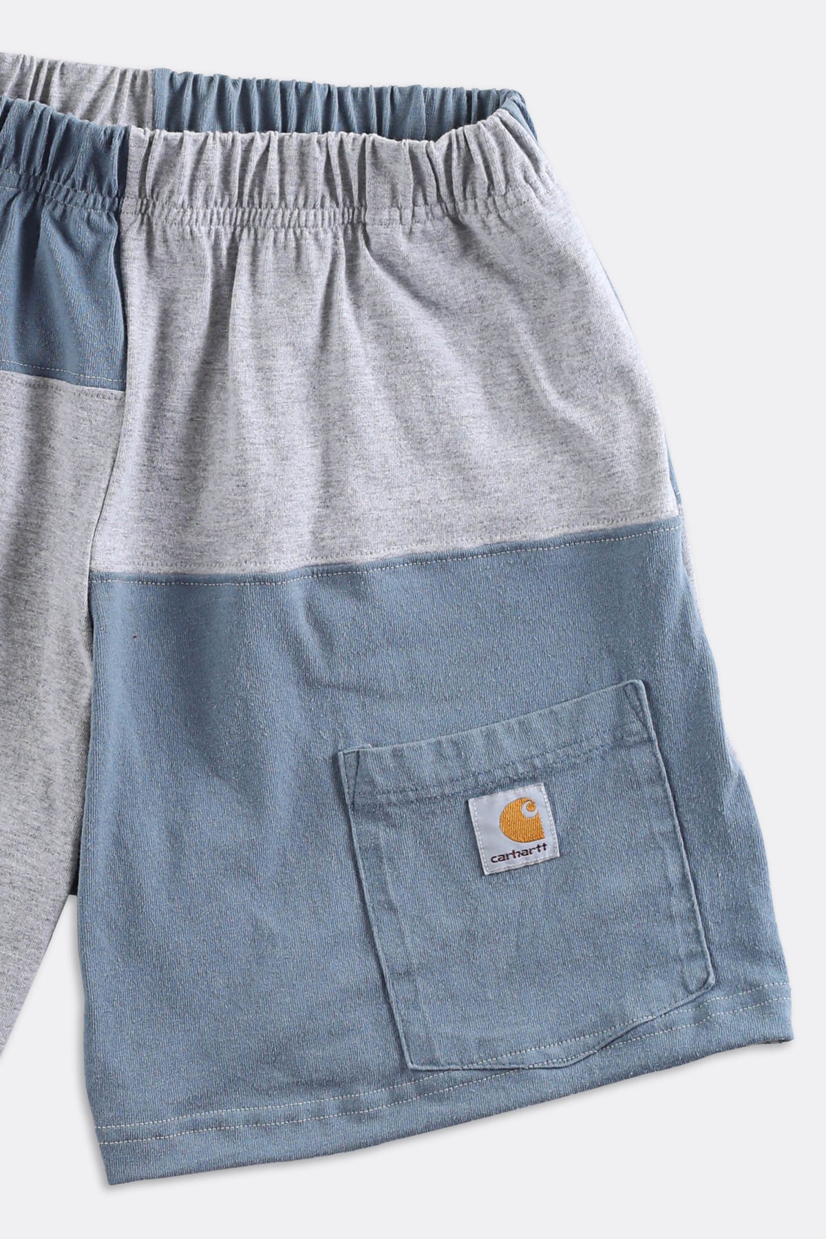 Unisex Rework Carhartt Patchwork Tee Shorts - Women-S, Men-XS-SHORTS-Carhartt-Frankie Collective