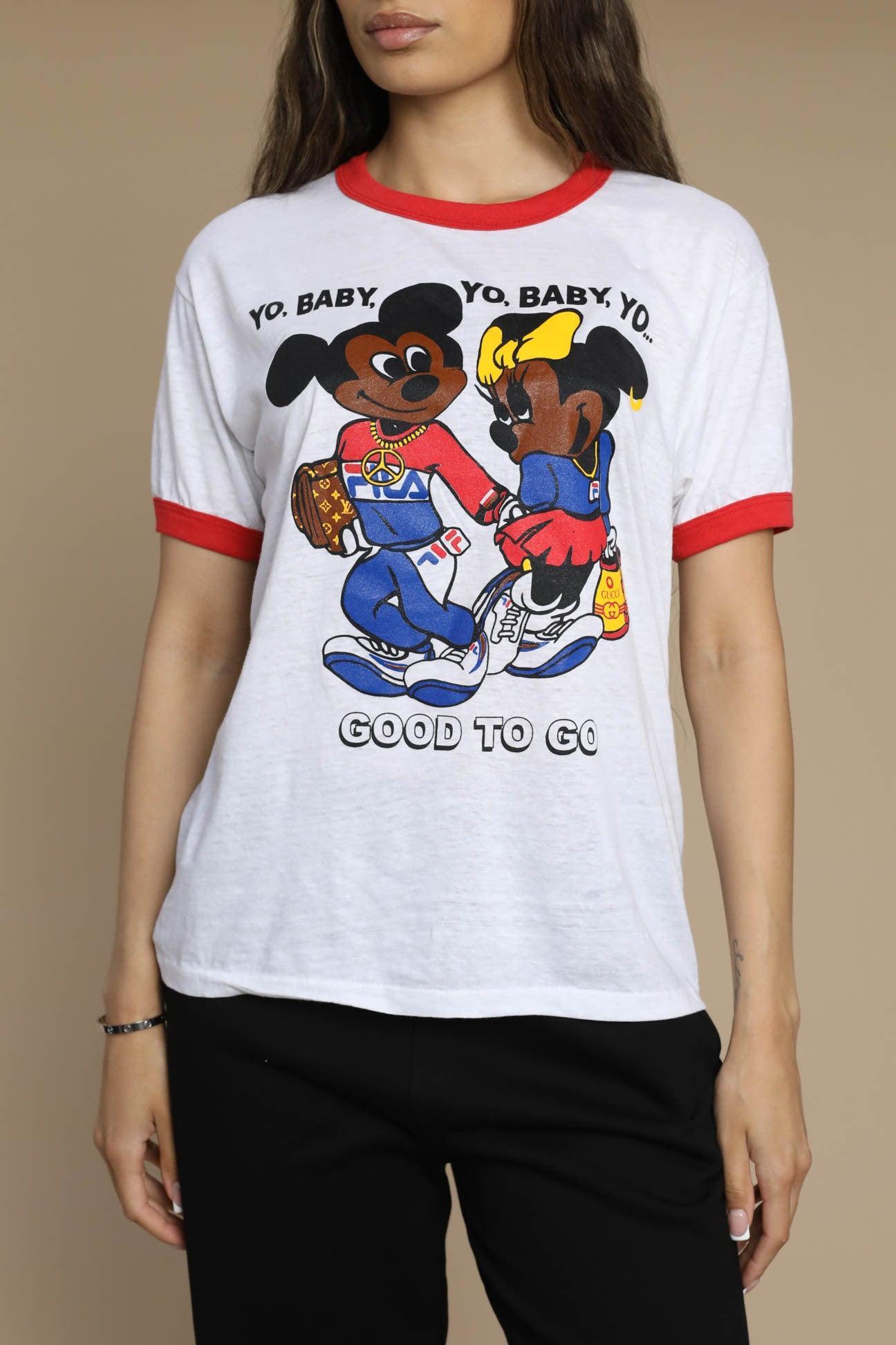 Vintage Yo Baby Tee-TSHIRTS-Disney-Frankie Collective Rare Vintage Streetwear Reworks