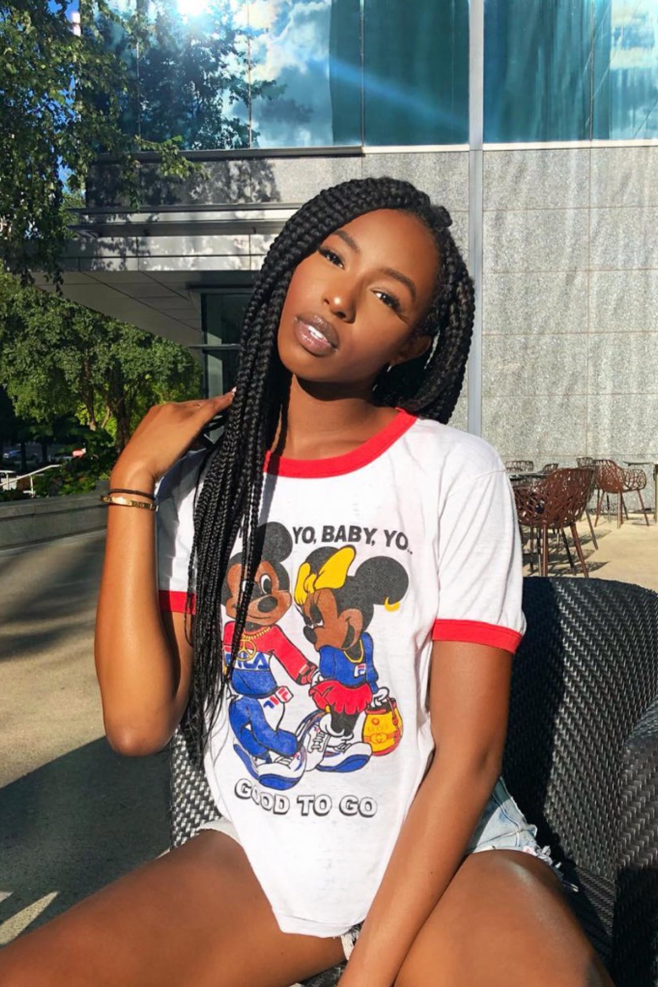 Vintage Yo Baby Tee-TSHIRTS-Disney-Frankie Collective Rare Vintage Streetwear Reworks