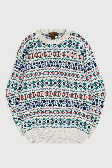 Vintage Eddie Bauer Knit Sweatshirt - M