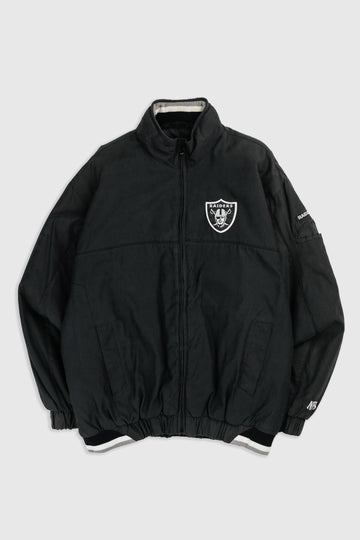 Vintage Las Vegas Raiders NFL Puffer Jacket - L