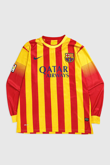 Vintage Barcelona Long Sleeve Soccer Jersey - XL