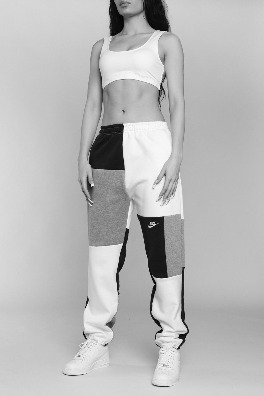 Unisex Rework Nike Patchwork Sweatpants - XS