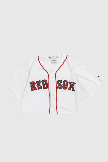 Rework Crop Boston Red Sox MLB Jersey - XL