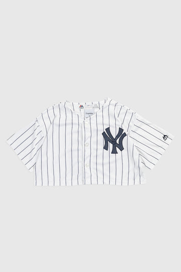 Rework Crop NY Yankees MLB Jersey - XS