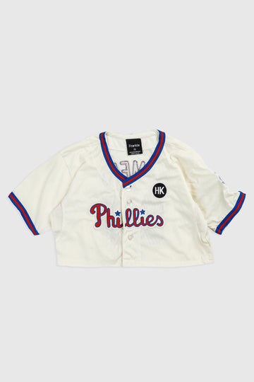 Rework Crop Philadelphia Phillies MLB Jersey - XS