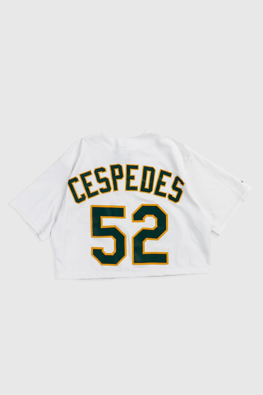 Rework Crop Oakland Athletics Baseball Jersey - XL