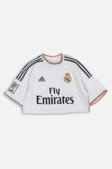 Rework Crop Madrid Soccer Jersey - S