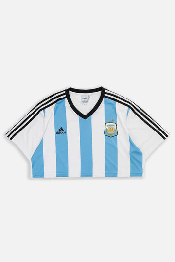 Rework Crop Argentina Soccer Jersey - XL