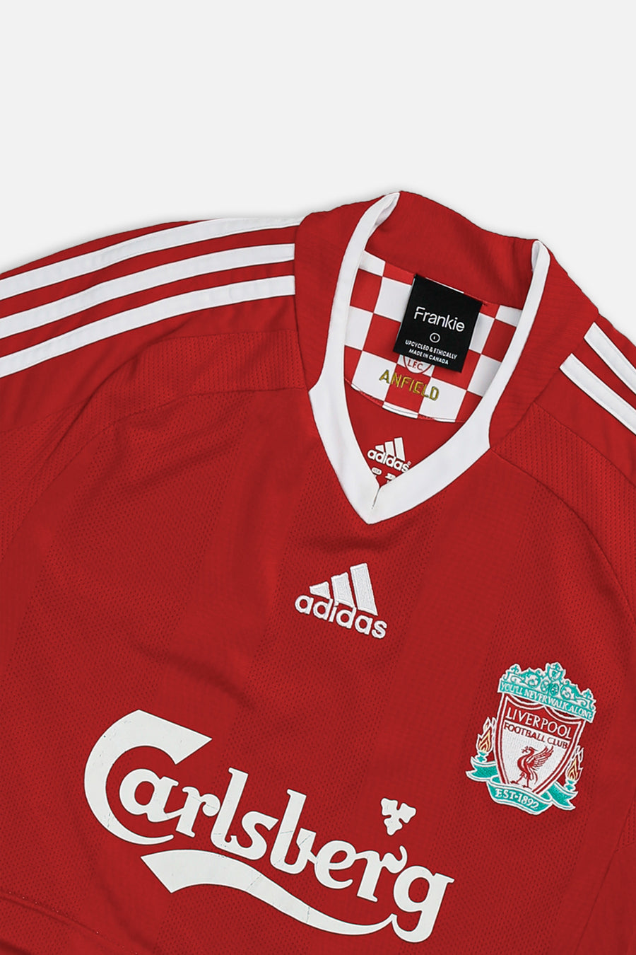 Rework Crop Liverpool Soccer Jersey - L