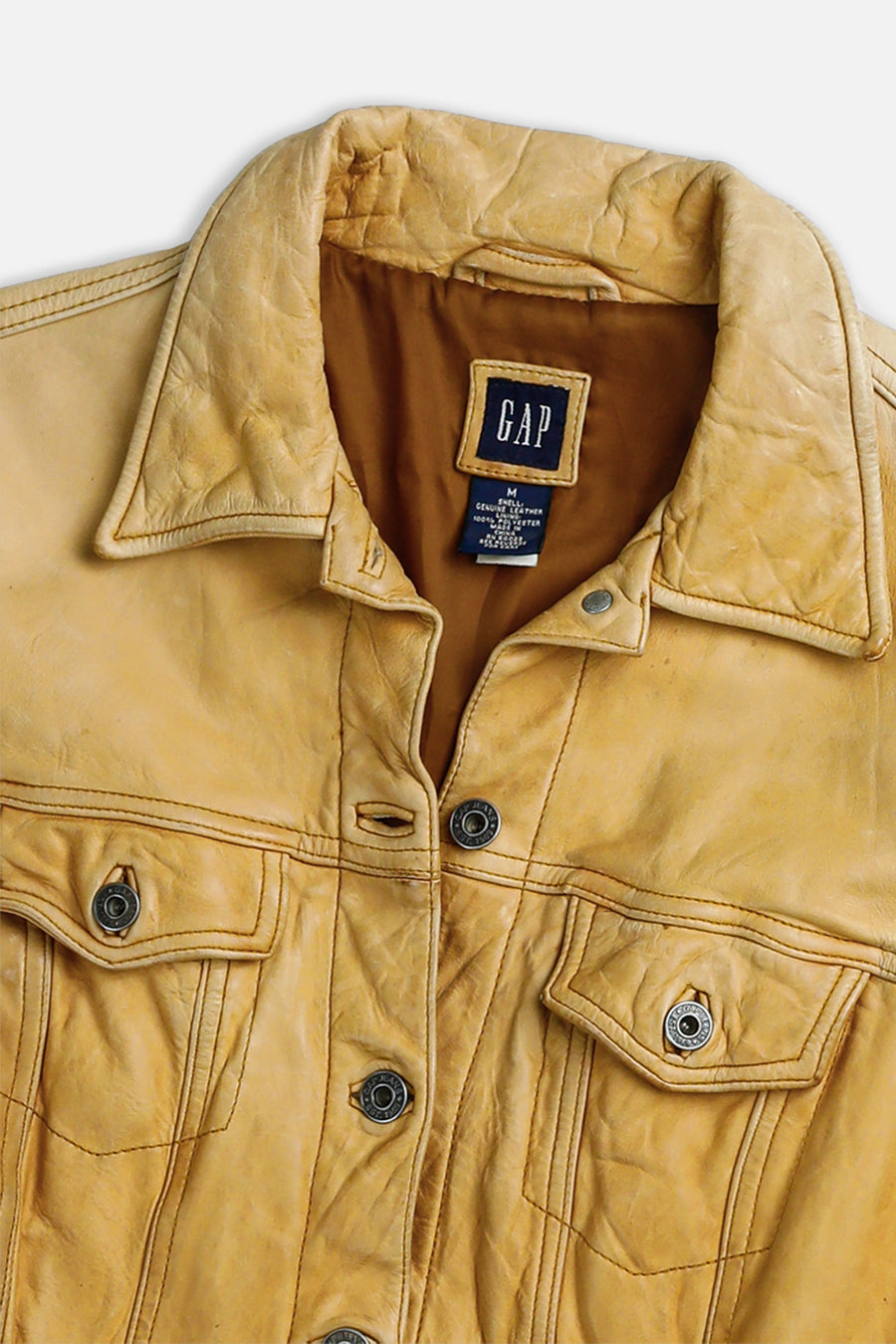 Vintage Gap Leather Jacket - Women's S