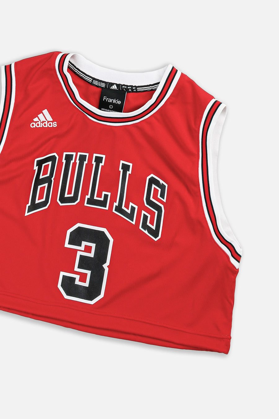 Rework Chicago Bulls NBA Crop Jersey - L