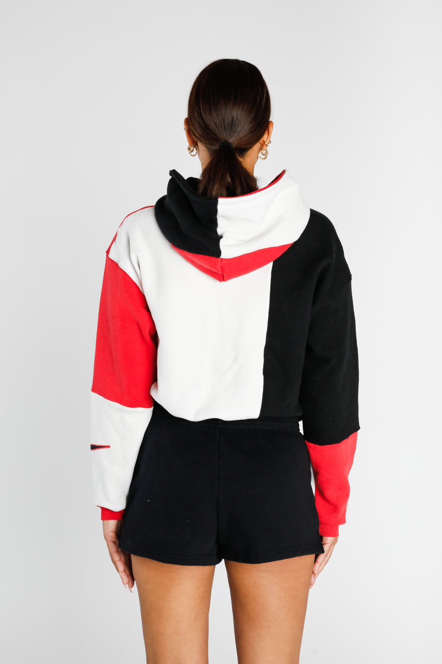 Rework Nike Crop Zip Hoodie - S