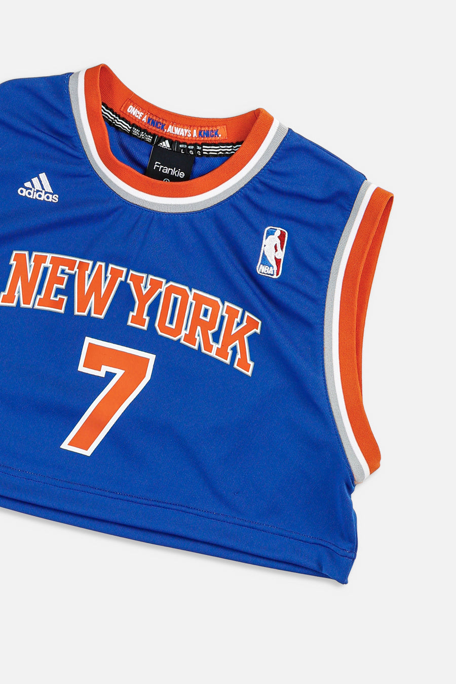 Rework New York Knicks NBA Crop Jersey - XL