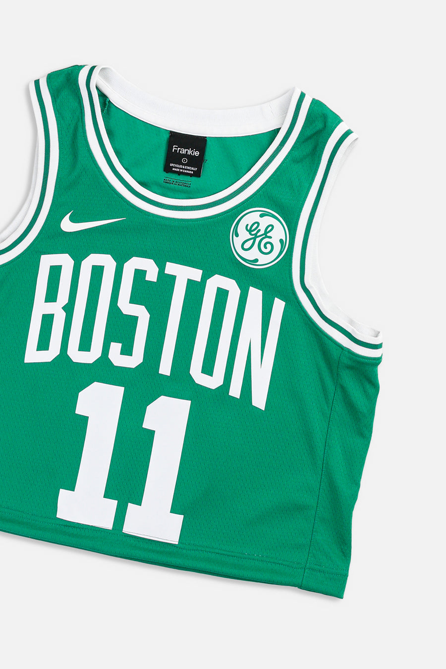 Rework Boston Celtics NBA Crop Jersey - L