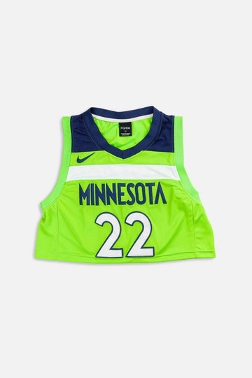Rework Minnesota Timberwolves NBA Crop Jersey - L