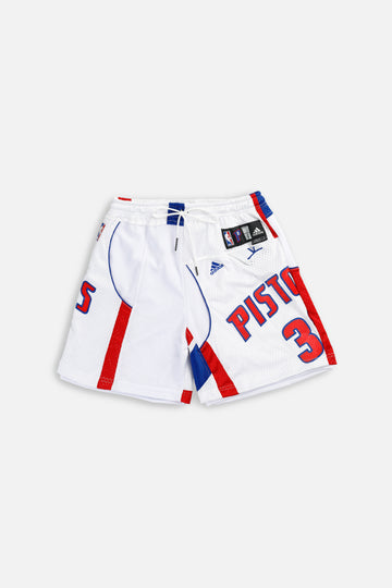 Unisex Rework Detroit Pistons NBA Jersey Shorts - L