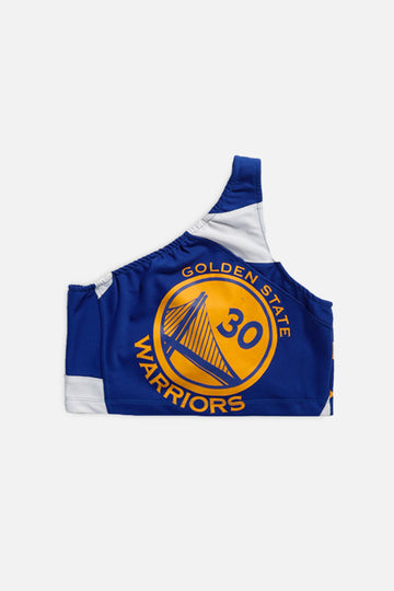 Rework Warriors Jersey Lace-Up One Shoulder Tank - S