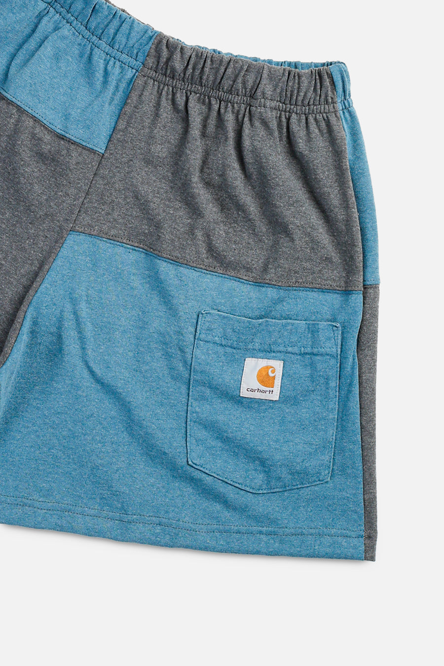 Unisex Rework Carhartt Patchwork Tee Shorts - S