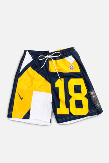 Unisex Rework Green Bay Packers NFL Jersey Shorts - S