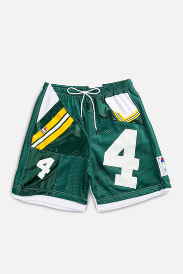 Unisex Rework Green Bay Packers NFL Jersey Shorts - L