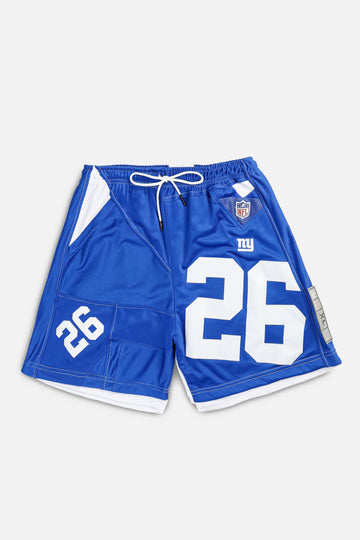 Unisex Rework NY Giants NFL Jersey Shorts - L