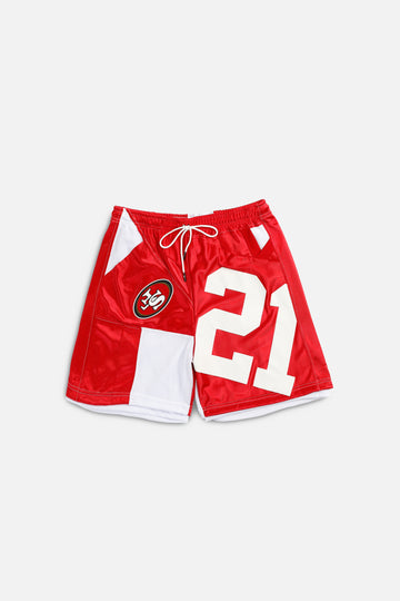 Unisex Rework San Francisco 49ers NFL Jersey Shorts - XL