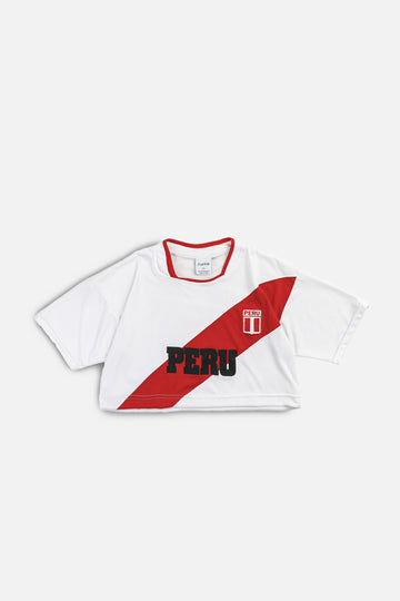 Rework Crop Peru Soccer Jersey - M