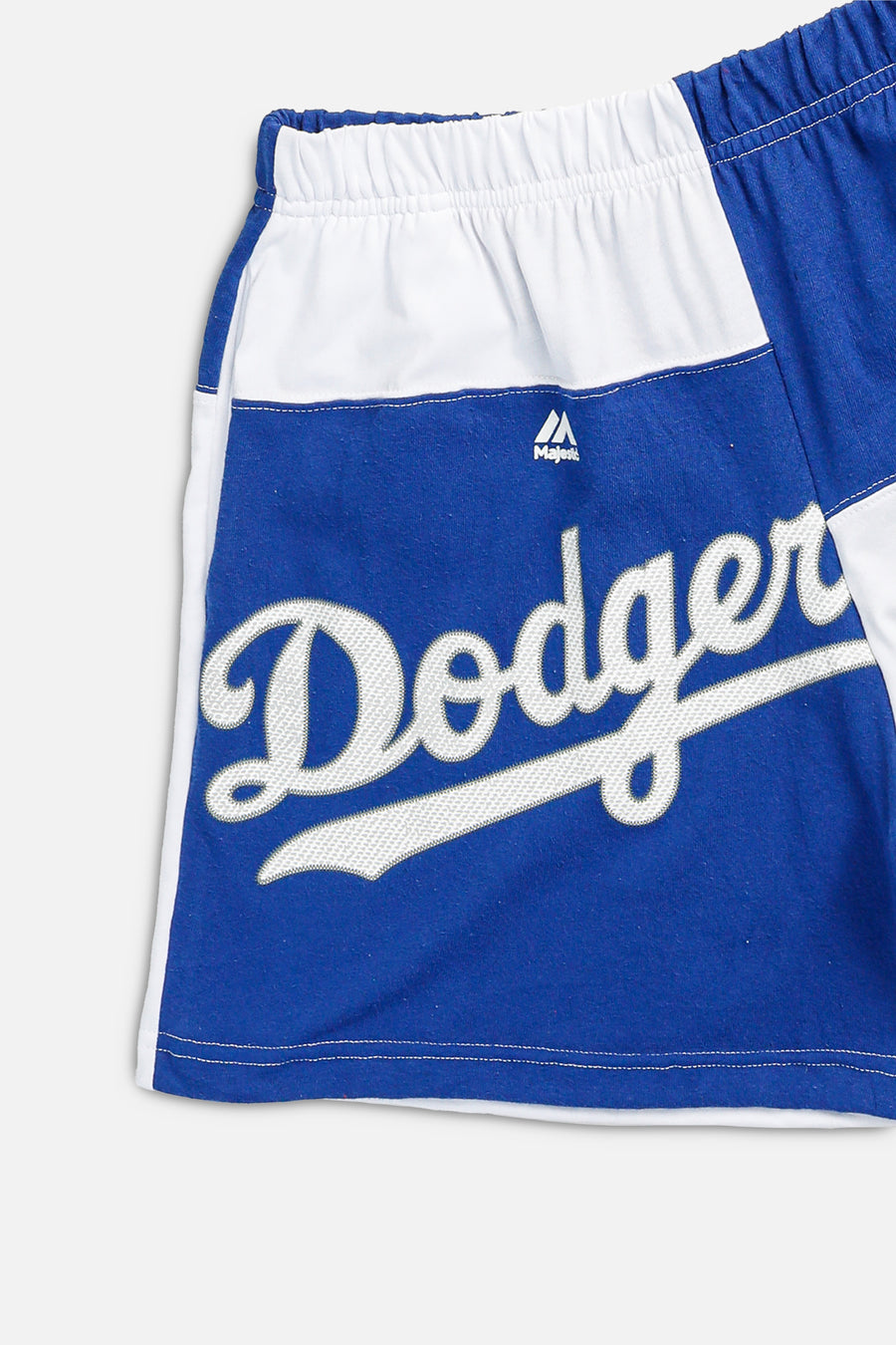 Unisex Rework LA Dodgers MLB Patchwork Tee Shorts - M