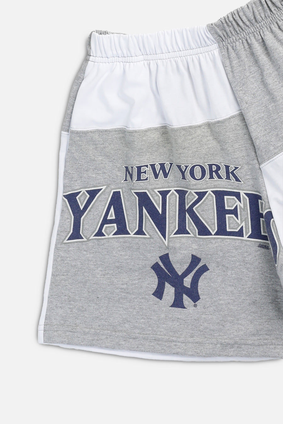 Unisex Rework NY Yankees MLB Patchwork Tee Shorts - M
