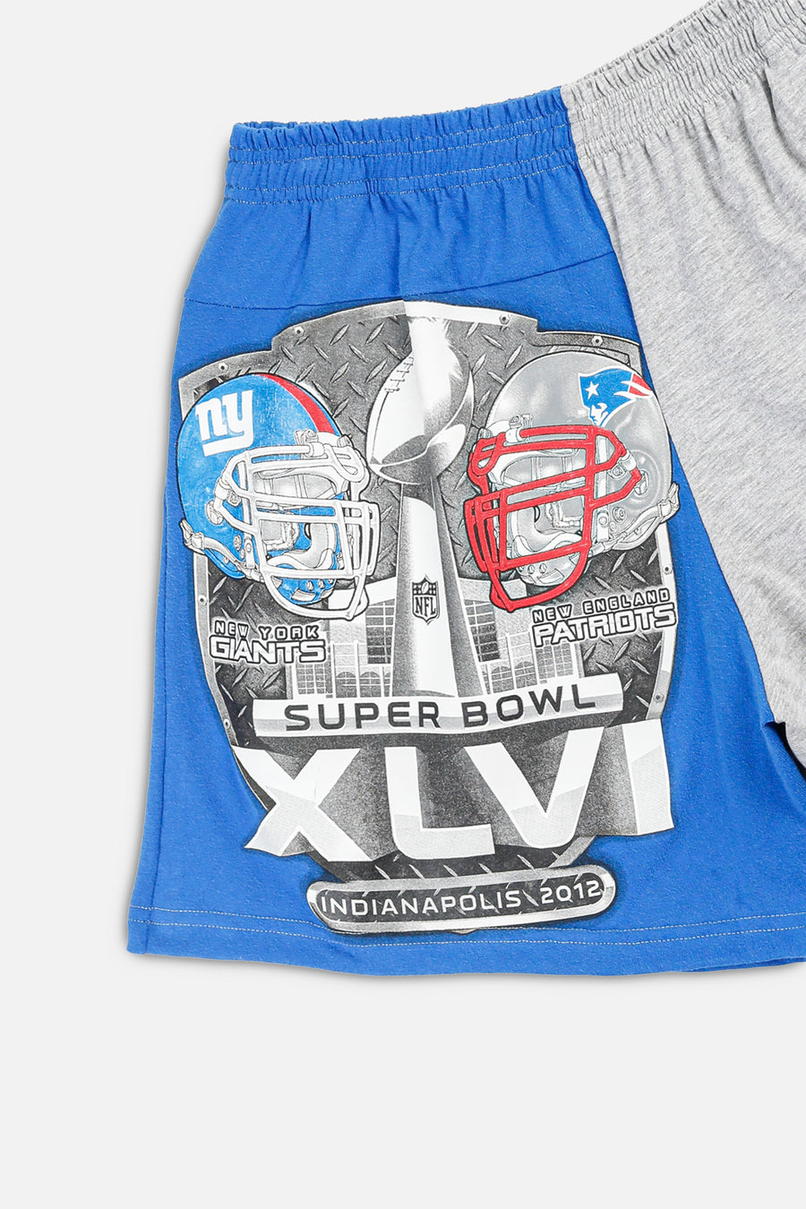 Unisex Rework 2012 Superbowl NFL Tee Shorts - M