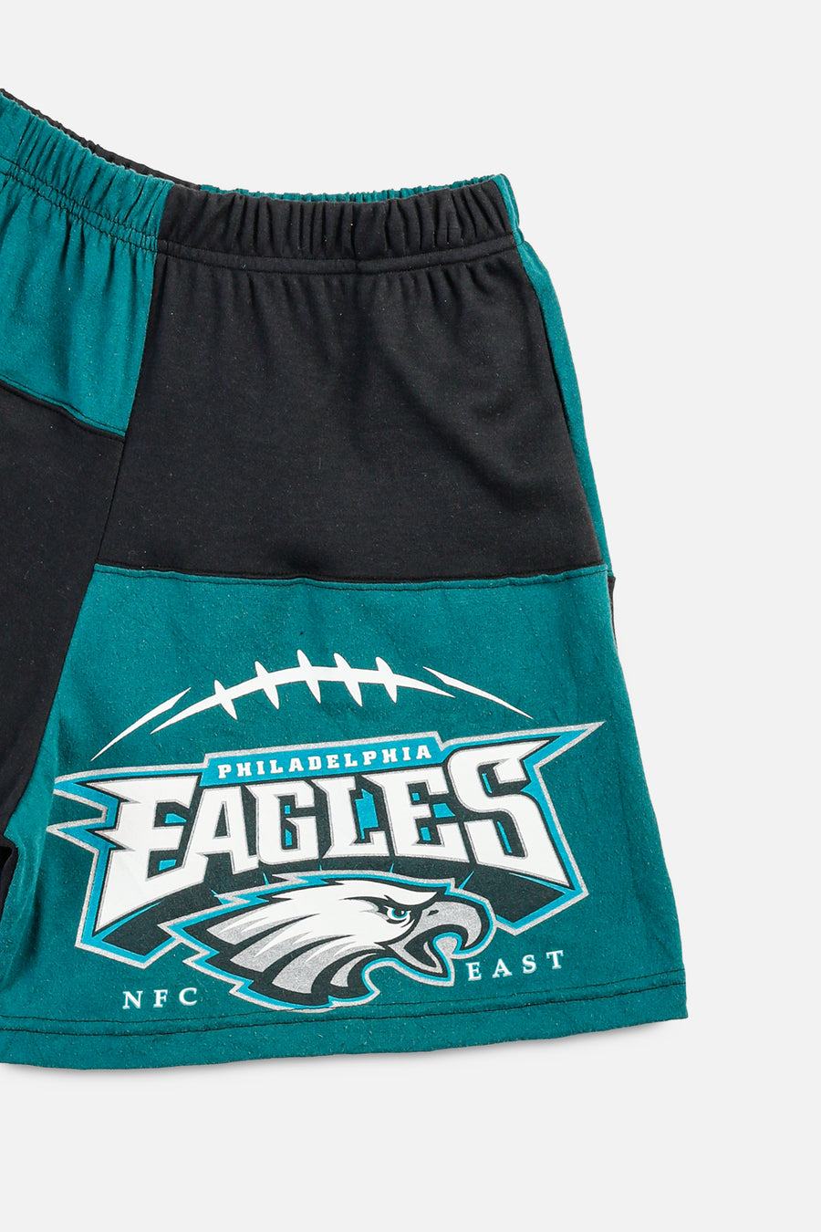 Unisex Rework Philadelphia Eagles NFL Patchwork Tee Shorts - M