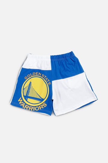 Unisex Rework Golden State Warriors NBA Tee Shorts - S