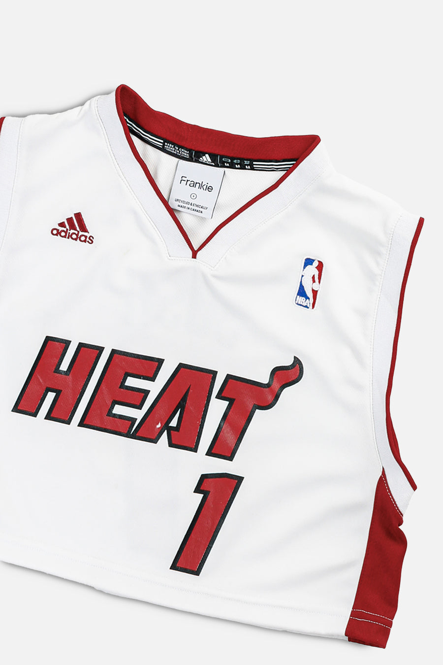Rework Miami Heat NBA Crop Jersey - S