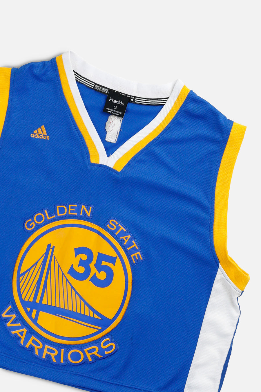 Rework Golden State Warriors NBA Crop Jersey - L